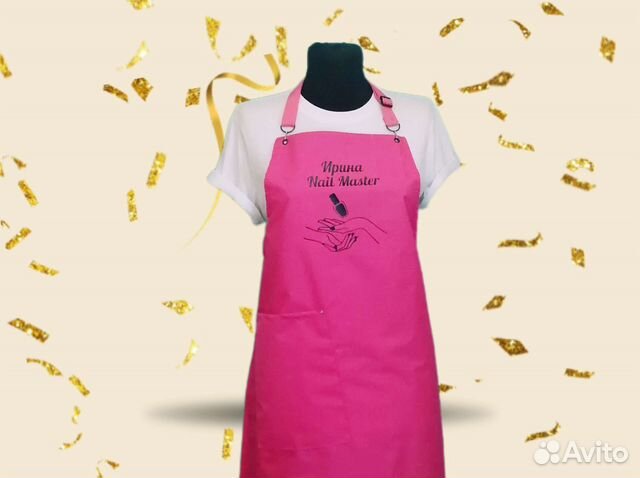 Фартук для мастера маникюра с логотипом