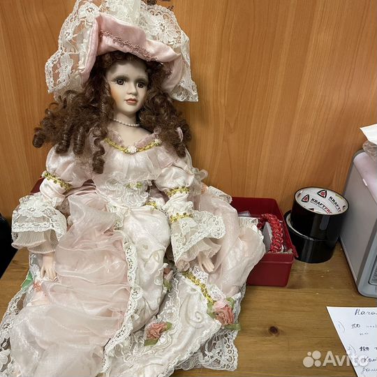 Кукла фарфоровая коллекционная 80х гг
