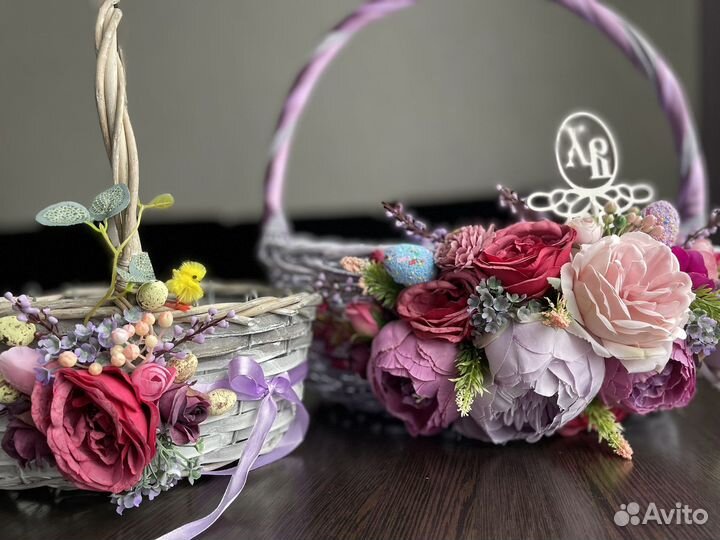 Корзина с декором