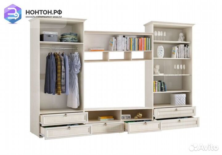 Стенка Престиж-1 №4 cандал светлый