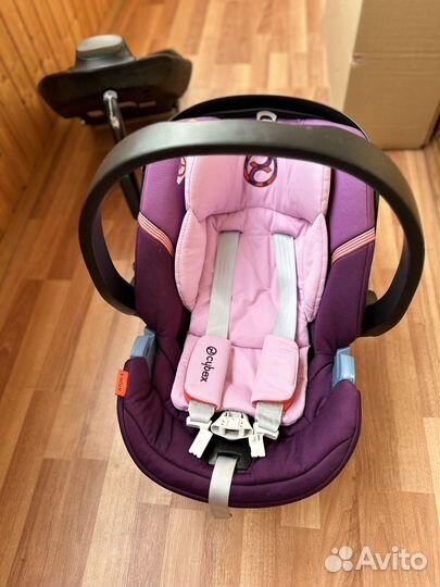 Автолюлька cybex aton4 с базой isofix