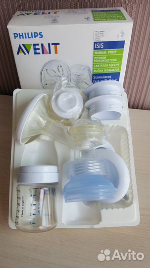 Молокоотсос avent +система хранения+соски 3 шт