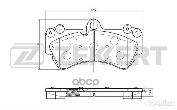 Колодки торм. диск. передн. VW Touareg 02- Por