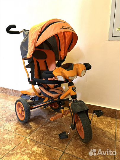 Велосипед коляска с ручкой