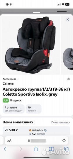 Автокресло Coletto sportivo 9 -36 кг