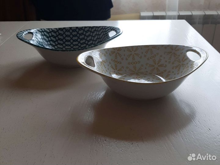 Тарелки стекло и керамика