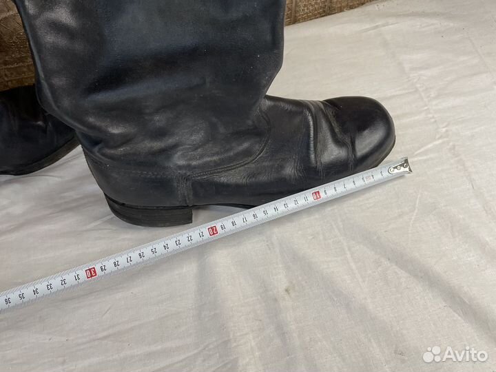 Новые кожанные сапоги СССР