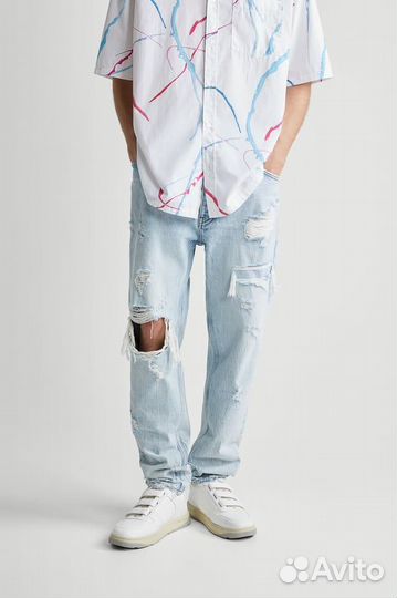 Классные рваные джинсы Zara