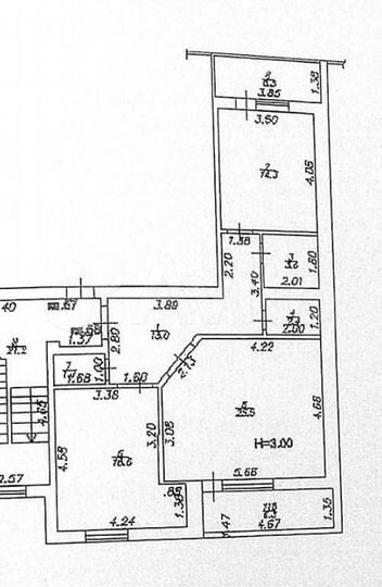 2-к. квартира, 77,1 м², 5/10 эт.