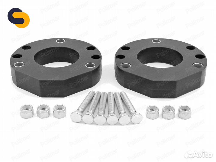 28-15-026/30 - Проставки увеличения клиренса передних стоек chevrolet - полиуретан 30 мм