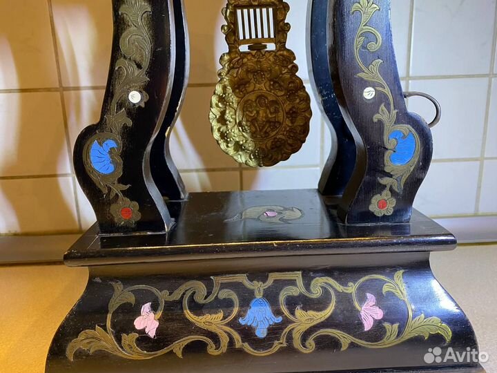 Старинные французские портальные часы с боем