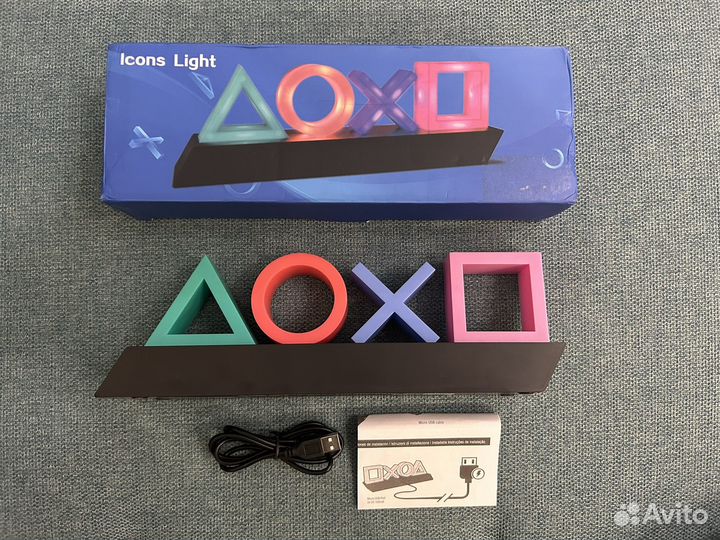 Светильник Playstation icons light новый