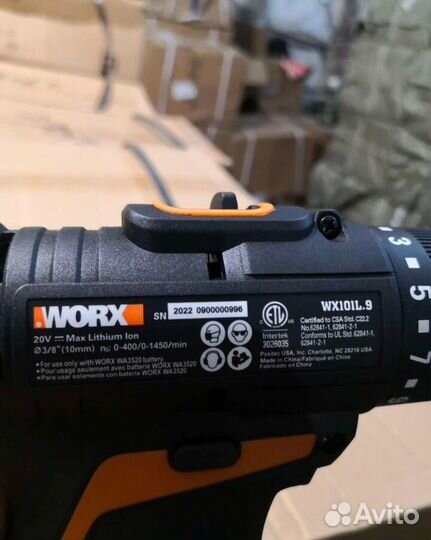 Аккумуляторный шуруповерт Worx WX101L.9 ориг