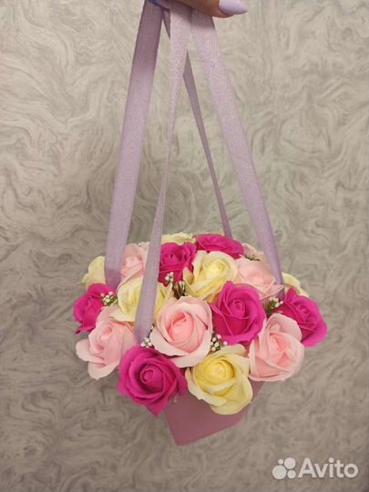 Букет из мыльных роз для мамы
