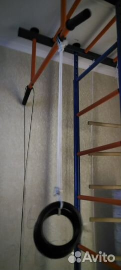 Шведская стенка турник канат гимнастические кольца
