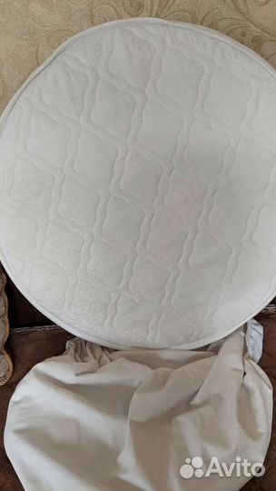 Матрас детский круглый с простыней