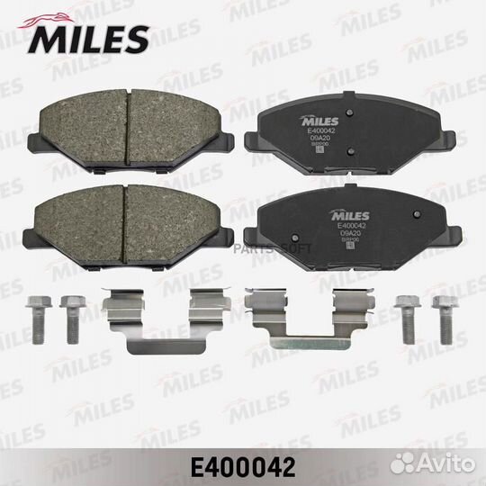 Miles E400042 Колодки тормозные дисковые перед