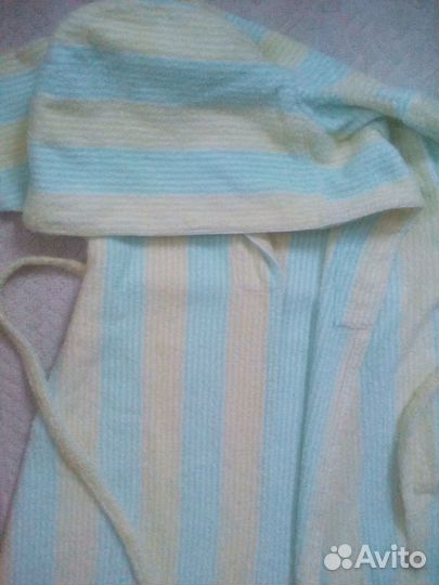 Халат махровый женский банный