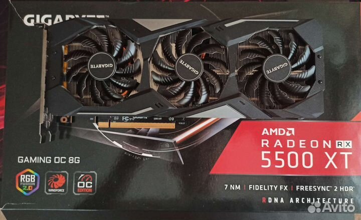 Видеокарта AMD Radeon rx 5500XT 8GB