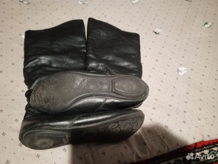 Сапоги женские натуральная кожа 40