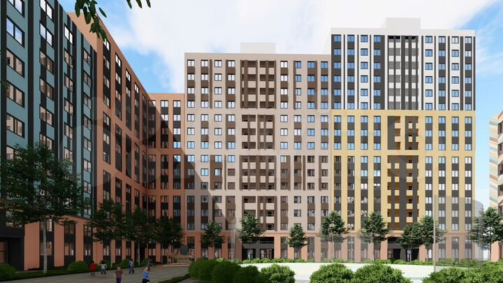 3-к. квартира, 57,5 м², 3/17 эт.