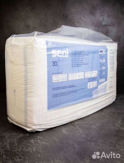 Подгузники для взрослых seni 3 30 штук
