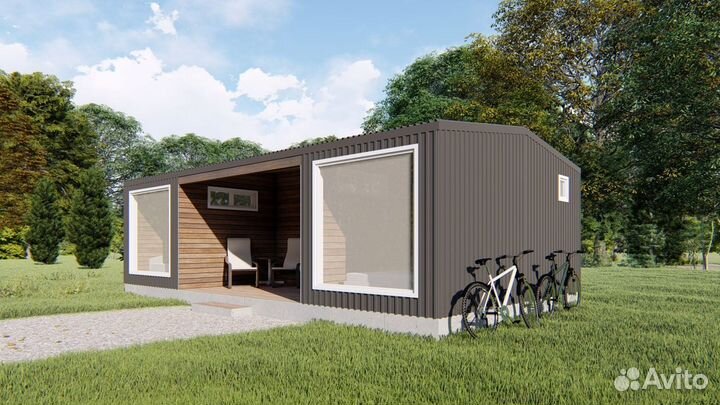 Модульный дом 40 кв.м. в скандинавском стиле