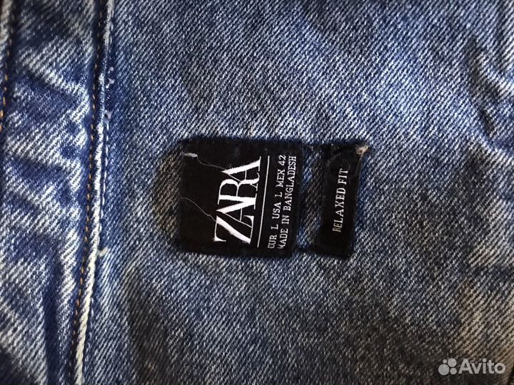 Джинсовая куртка мужская zara