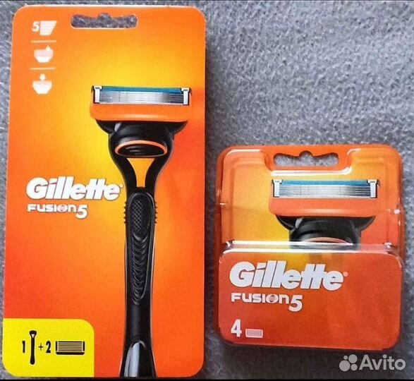 Станок gillette fusion 5 + кассеты, Германия