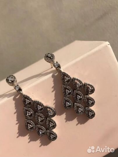 Серьги каскад маленькие
