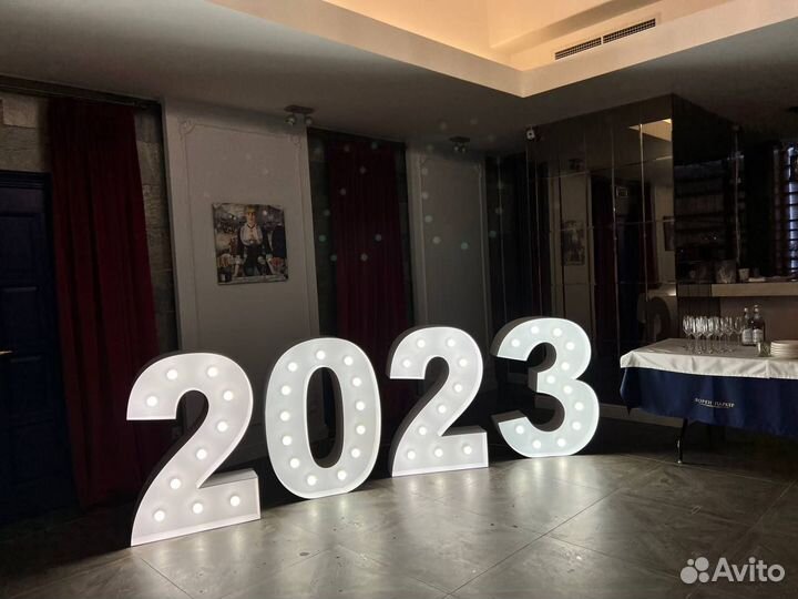 Светящиеся цифры, цифры для Фотозоны