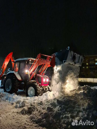 Услуги трактора экскаватора