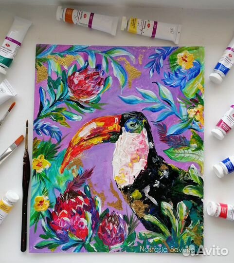 Картина акрилом