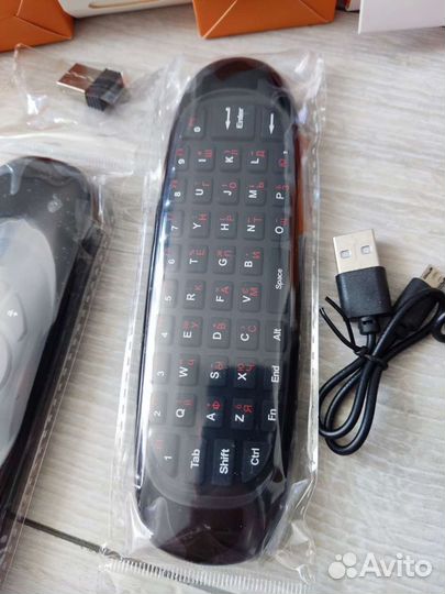 Мини клавиатура беспроводная с аэромышью