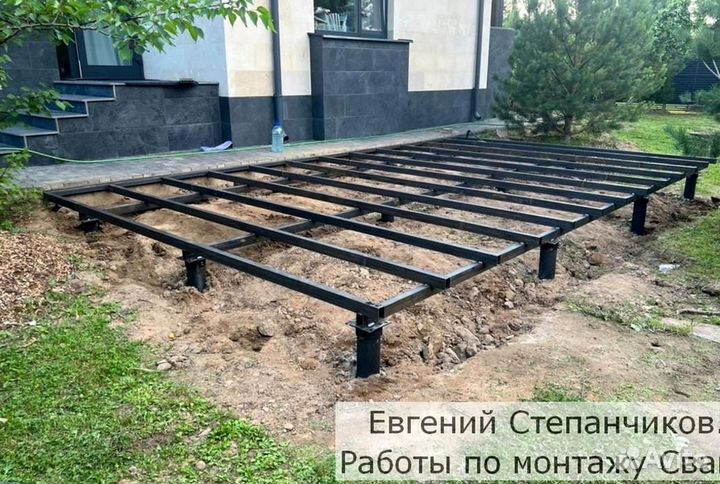 Винтовые сваи с установкой