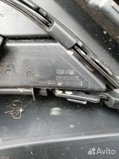 Нижняя губа бампера фольксваген тигуан