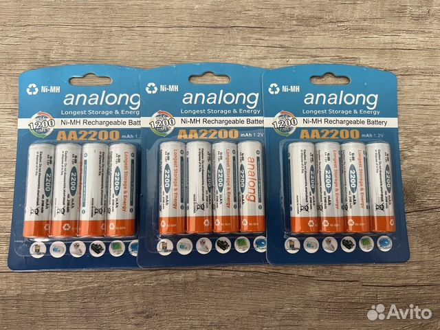 Аккумуляторы аа 2200 mAh