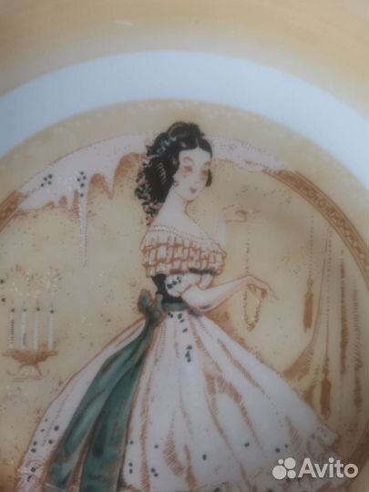 Коллекционная фарфоровая тарелка ГДР