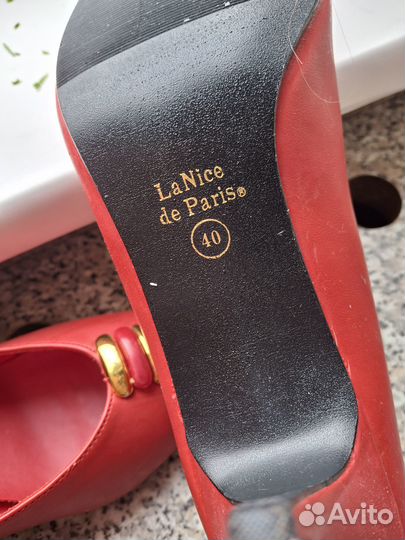 Туфли женские красные,40