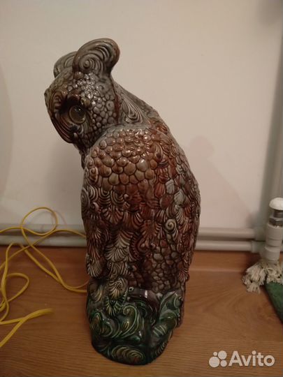 Светильник (ночник) Сова, Филин, винтаж, СССР