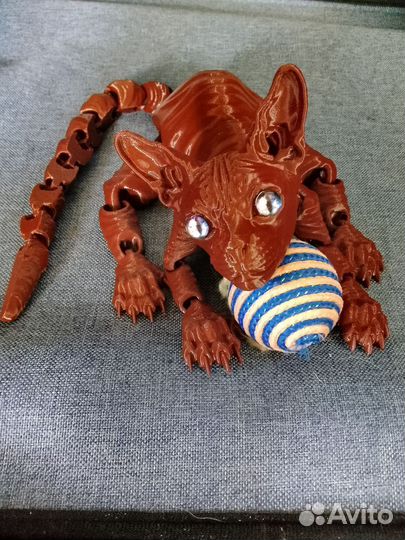 Кот сфинкс 3Д игрушка (37 см)