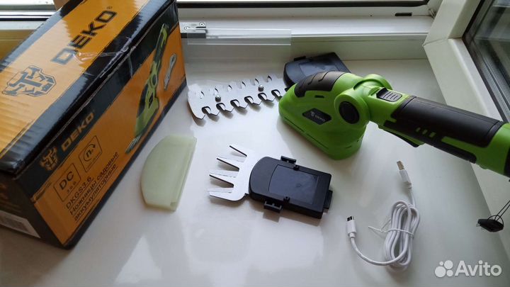 Ножницы садовые акккмуляторные, кусторез. deko