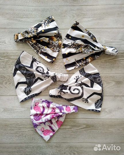 Трикотажные косынки на резинке