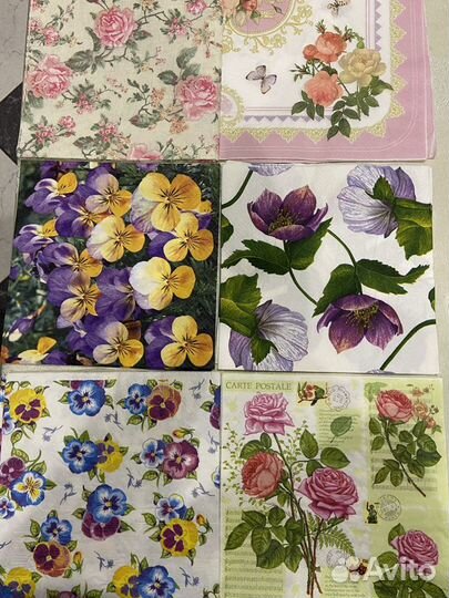 Салфетки для декупажа 7 руб за штуку