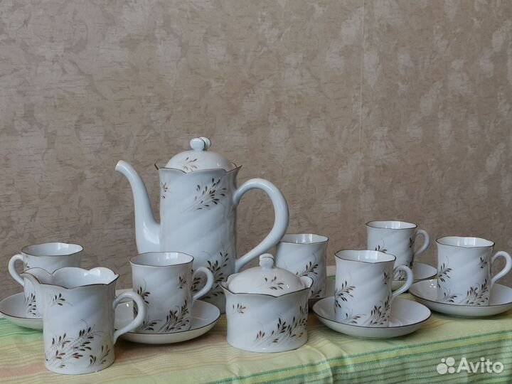 Кофейный сервиз гдр (freiberger porzellan)