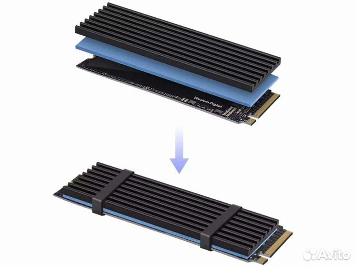 Термопаста GD900-1 Оригинал Радиатор SSD M2 nvme