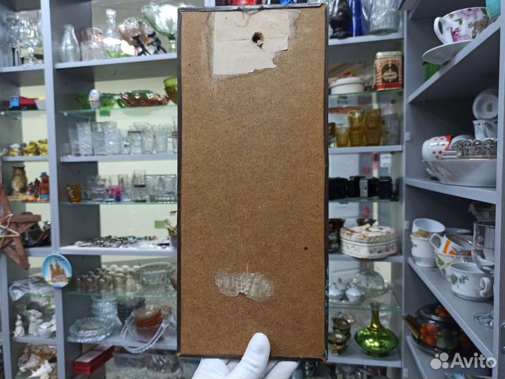 Рябинушка Девушка Медное Панно Чеканка СССР Ретро