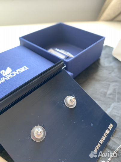 Swarovski серьги+колье
