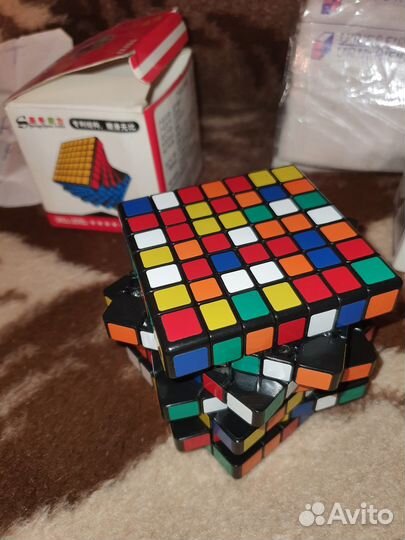 2 Кубик рубика 3х3 и 7x7 скоростные + схемы сборки