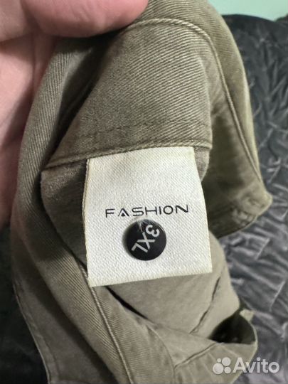 Рубашка джинсовая мужская хакки